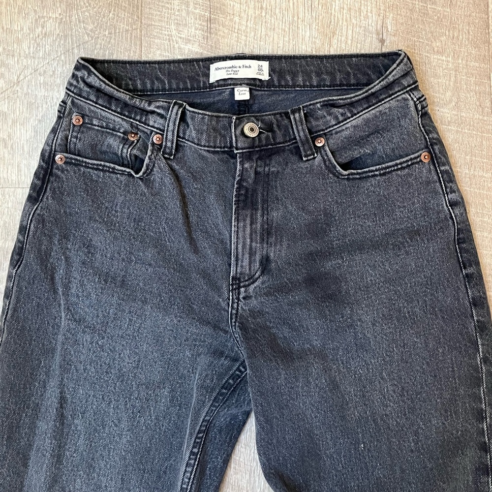 dark grey wash abercrombie jeans